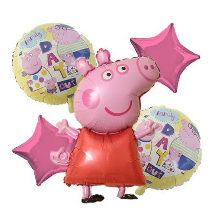 Combo Cumpleaños Globos Tematica Peppa Pig