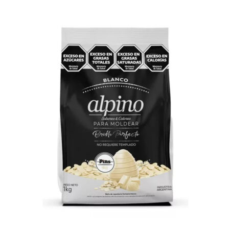 CHOCOLATE BLANCO ALPINO EN PINS X 1 KG