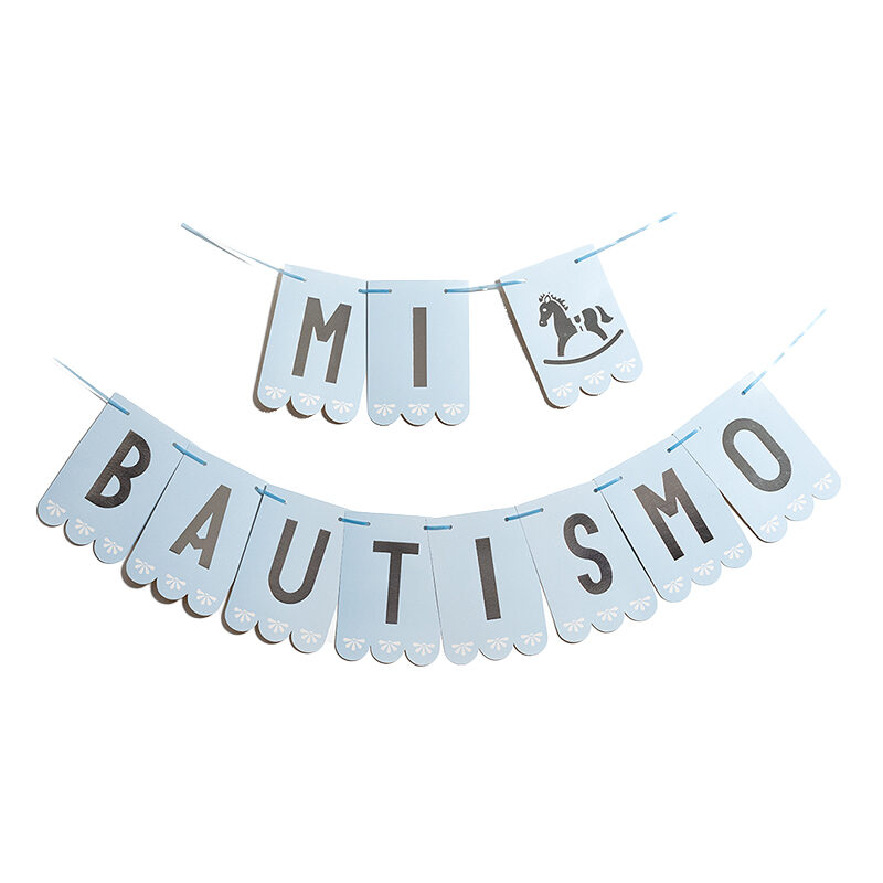BANDERIN MI BAUTISMO BANDERÍN MI BAUTISMO CELESTE PASTEL