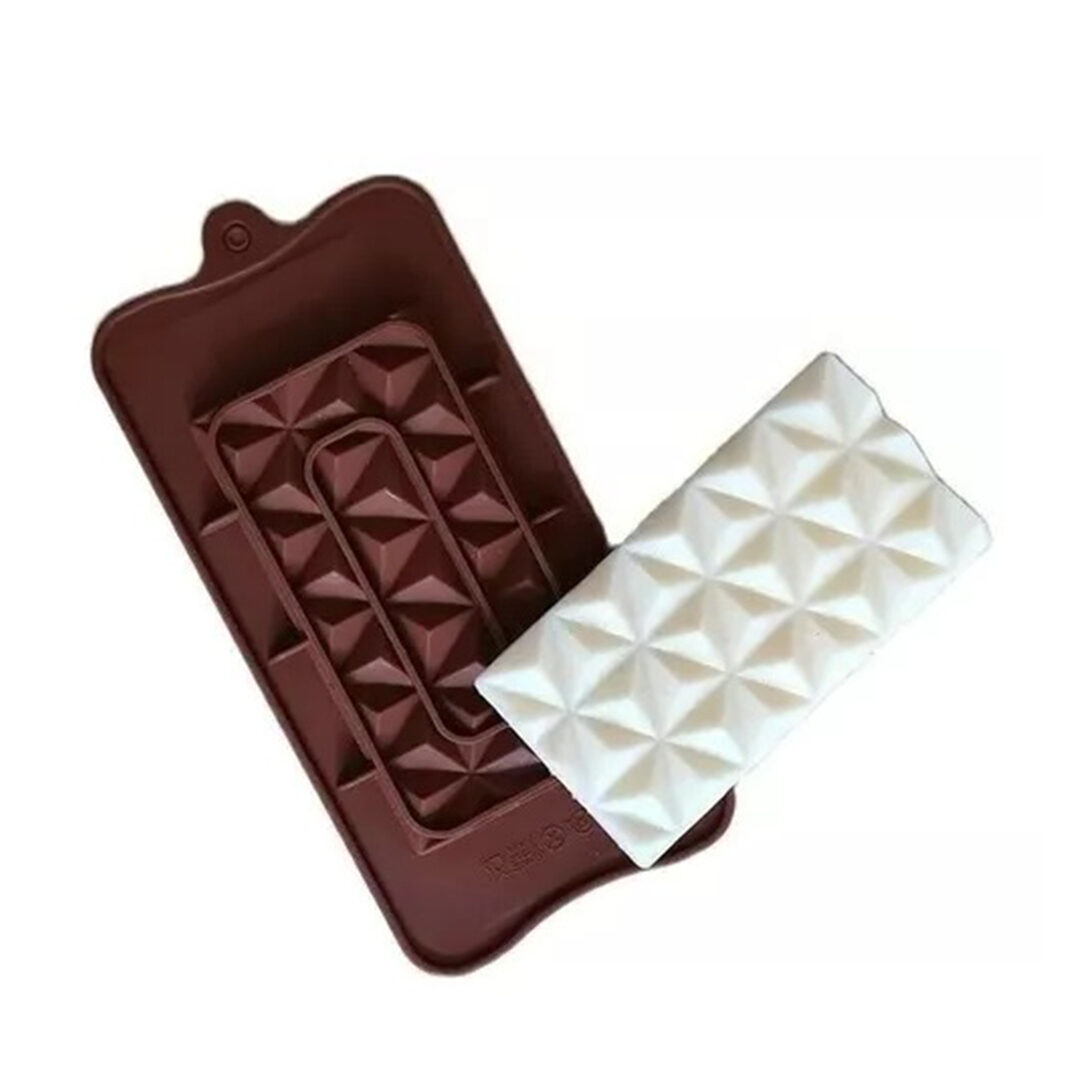 MOLDE DE SILICONA TABLETA DE CHOCOLATE DIAMANTE MOLDE DE SILICONA TABLETA DE CHOCOLATE DIAMANTE