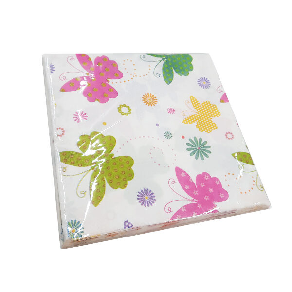 SERVILLETAS DESCARTABLES MARIPOSAS X 20 U. SERVILLETAS DESCARTABLES MARIPOSAS X 20 U.