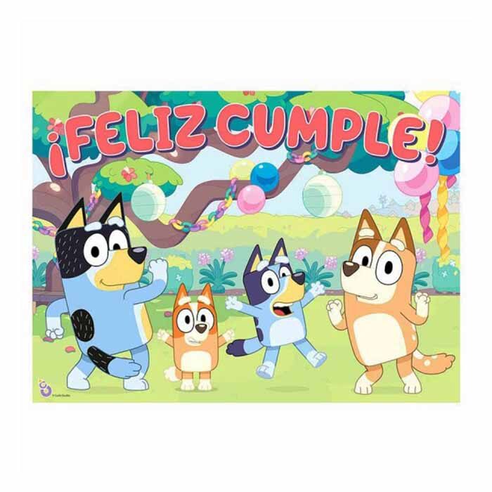 POSTER FELIZ CUMPLE BLUEY POSTER FELIZ CUMPLE BLUEY
