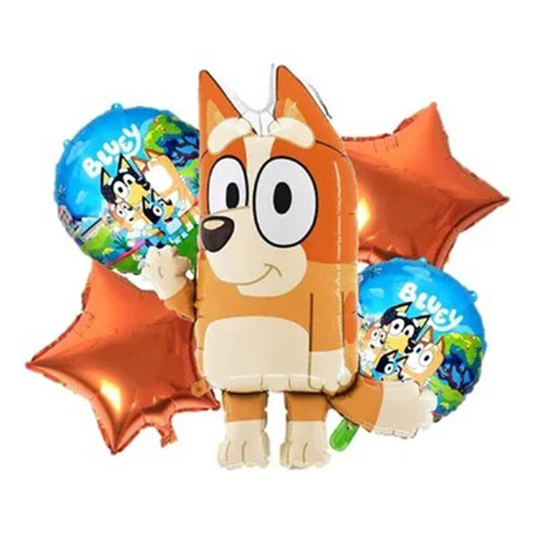 SET DE GLOBOS DECORACIÓN BLUEY BINGO SET DE GLOBOS DECORACIÓN BLUEY BINGO X5