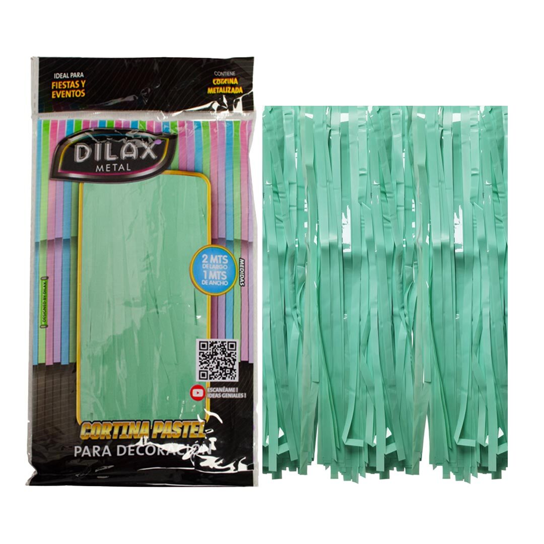 CORTINA PASTEL VERDE CORTINA PASTEL VERDE