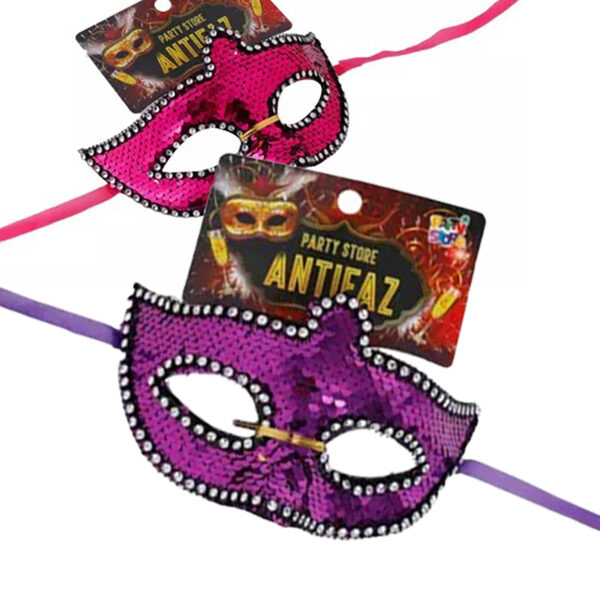 ANTIFAZ RÍGIDO LENTEJUELAS ANTIFAZ RÍGIDO LENTEJUELAS