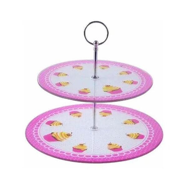 EXHIBIDOR POSA CUPCAKES DE VIDRIO 2 PISOS EXHIBIDOR POSA CUPCAKES DE VIDRIO 2 PISOS