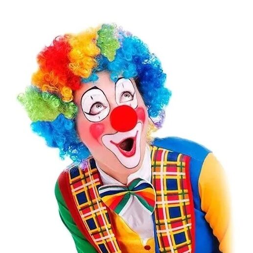 PELUCA DE PAYASO MULTICOLOR PELUCA DE PAYASO MULTICOLOR