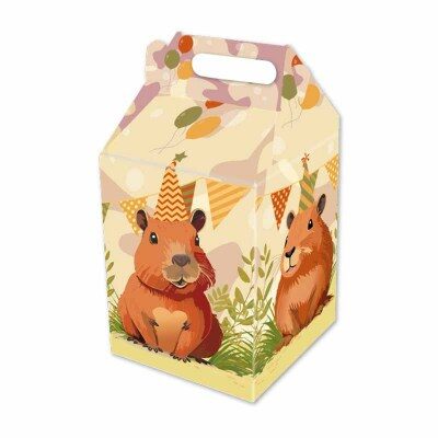 CAJA SORPRESA CARPINCHO CAPIBARA PARA ARMAR X6