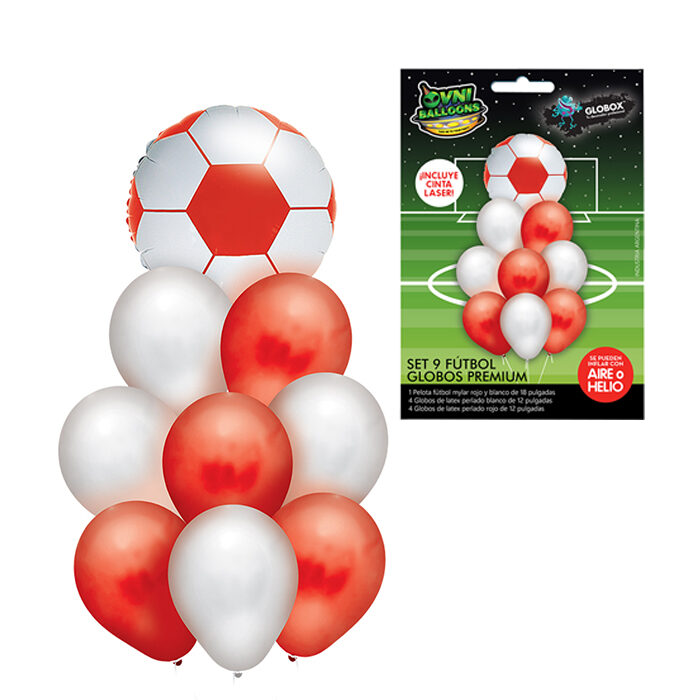 SET DE 9 GLOBOS RIVER PLATE PREMIUM SET DE 9 GLOBOS RIVER PLATE PREMIUM