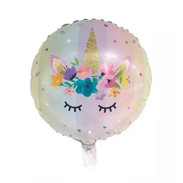 GLOBO METALIZADO UNICORNIO PASTEL 45 CM. GLOBO METALIZADO UNICORNIO PASTEL 45 CM.