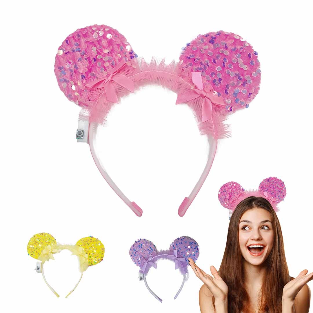 vincha orejas con lentejuelas vincha orejas con lentejuelas