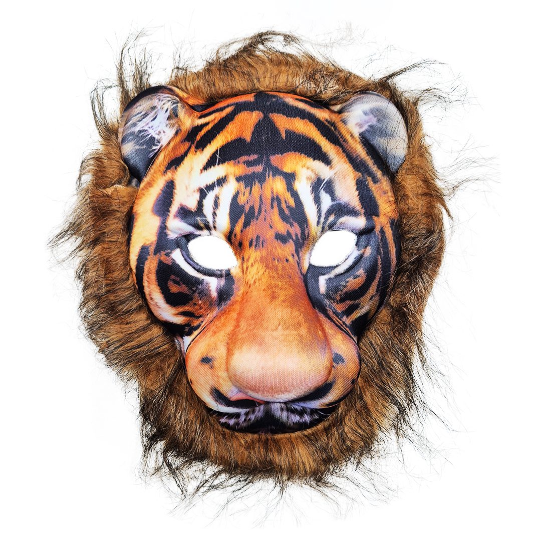 MÁSCARA DE TIGRE CON PELO MÁSCARA DE TIGRE CON PELO