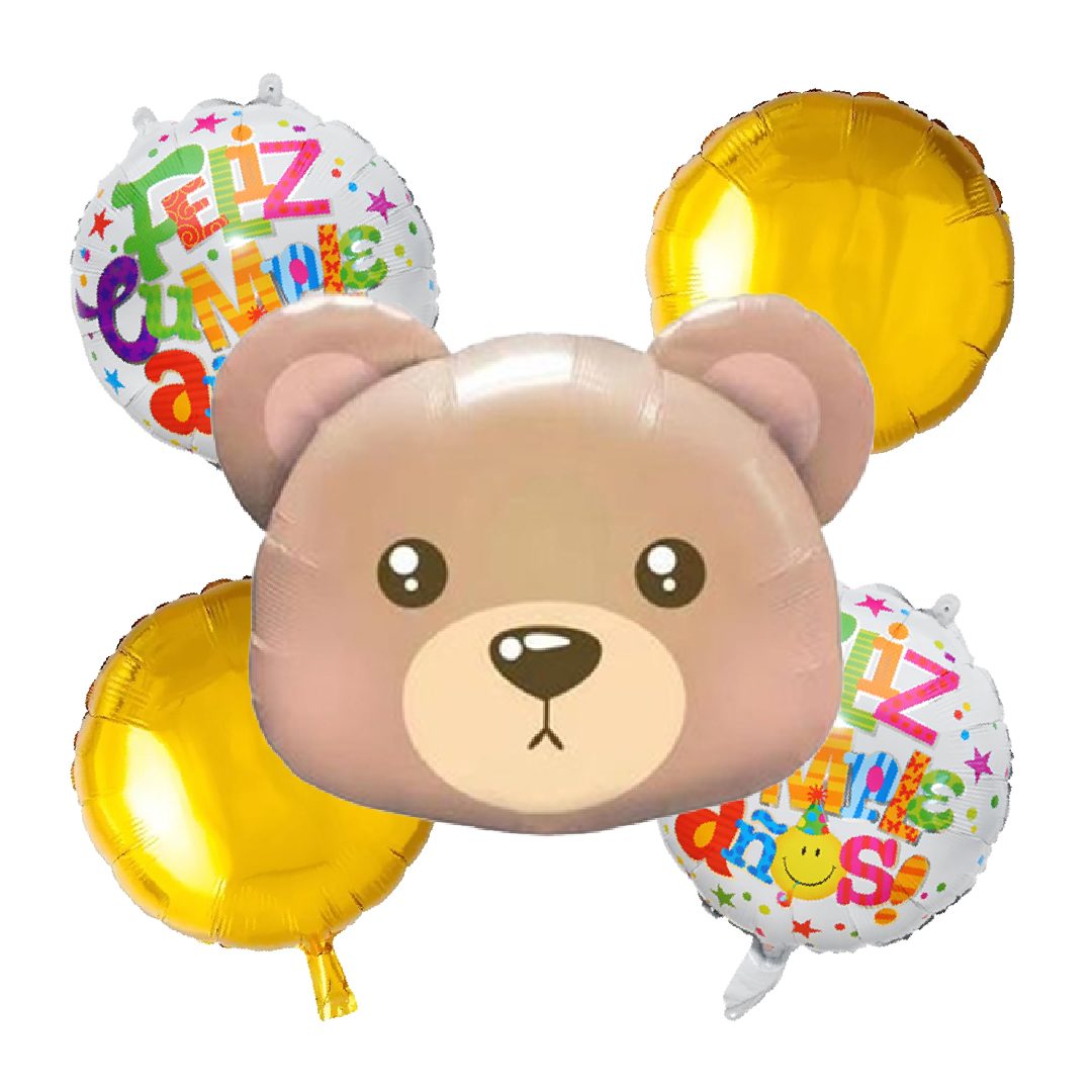 SET DE GLOBOS OSITO X5 SET DE GLOBOS OSITO X5