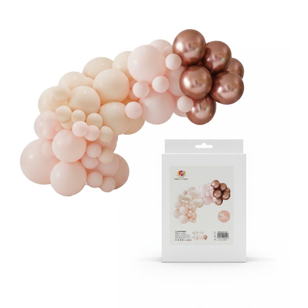 SET DE 45 GLOBOS MIX CHAMPAGNE OCRE SET DE 45 GLOBOS MIX CHAMPAGNE OCRE