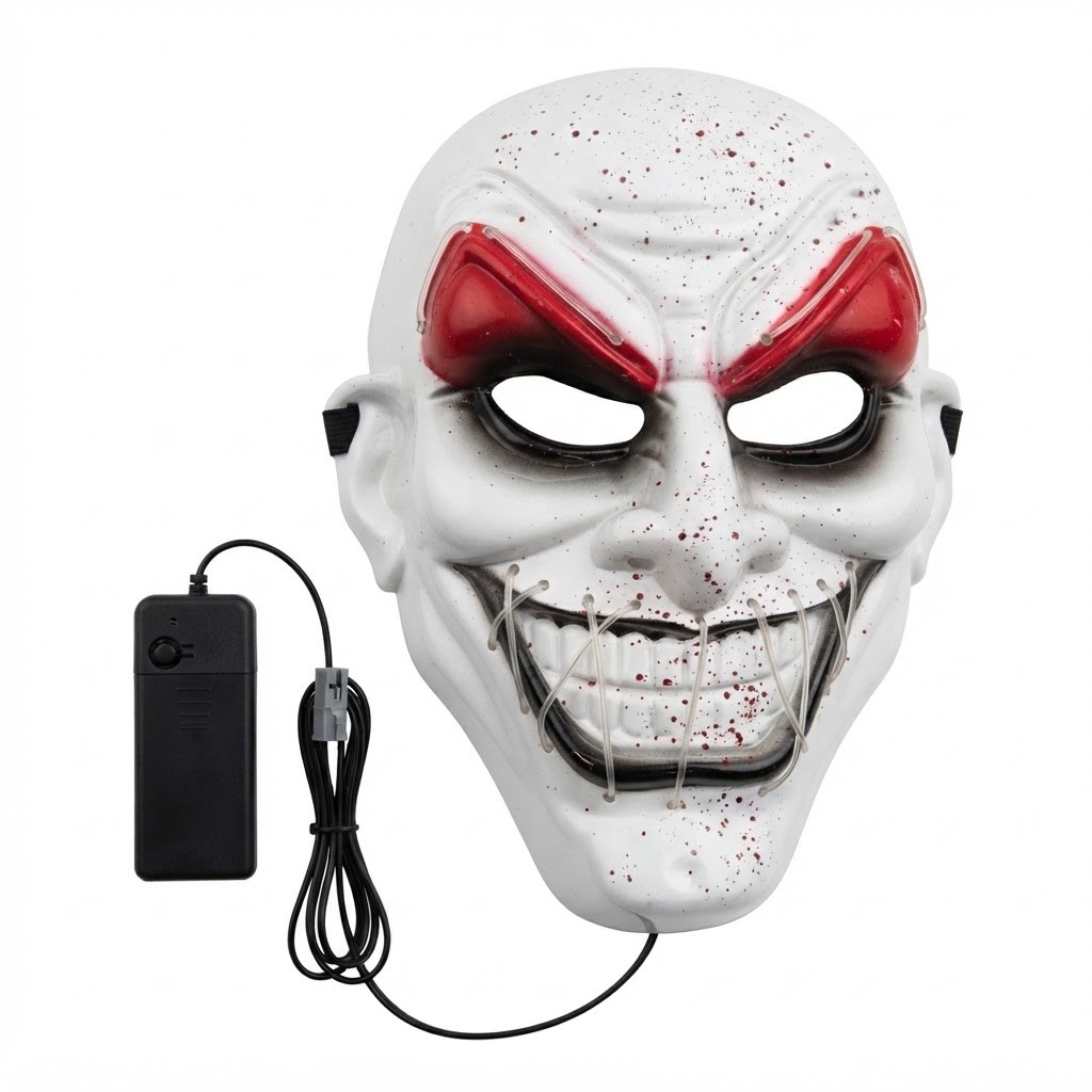 MÁSCARA LED PAYASO ASESINO MÁSCARA LED PAYASO ASESINO